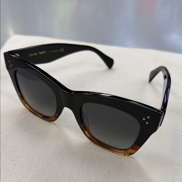 Celine Black and Brown Gradient Sunglasses - Picture 1 of 11